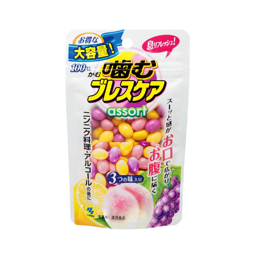 Breath Care Gummies – Assorted (Lemon, Peach, Grape), 100 Capsules