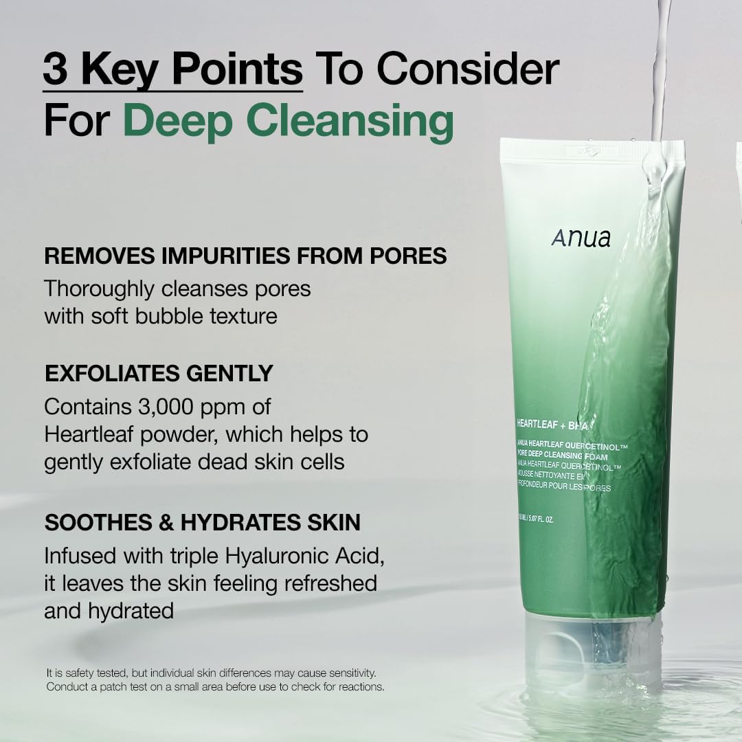 ANUA Heartleaf Quercetinol Deep Cleansing Foam 150ml