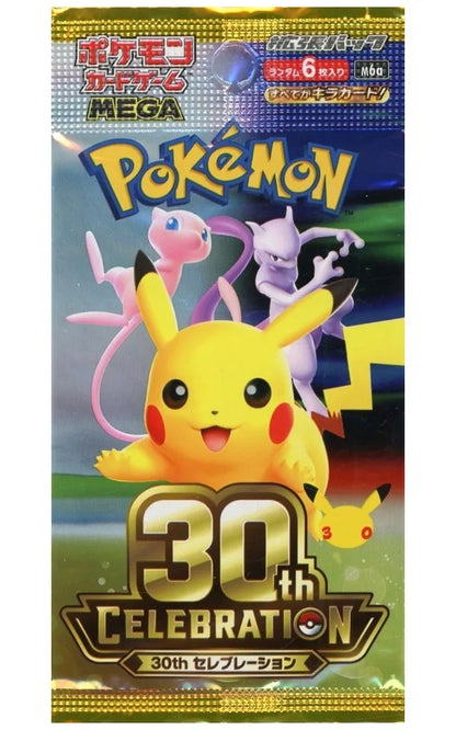 BOX Lacrada Pokémon Card MEGA 30th Celebration M6a - Pack booster individual 6 cartas kira