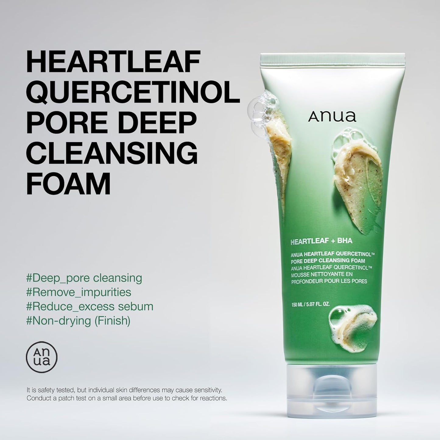 ANUA Heartleaf Quercetinol Deep Cleansing Foam 150ml