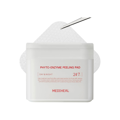 MEDIHEAL Phyto-Enzyme Peeling Pads - 100 Sheets (Facial Toner Pads)